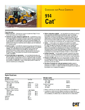 Cargadoras de ruedas Caterpillar 914