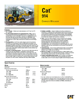Cargadoras de ruedas Caterpillar 914