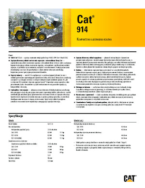 Cargadoras de ruedas Caterpillar 914