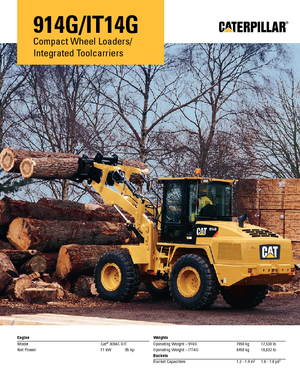 Cargadoras de ruedas Caterpillar IT14G