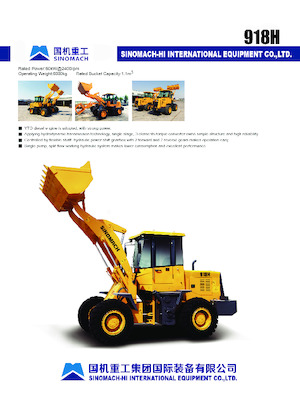 Cargadoras de ruedas Sinomach 918H