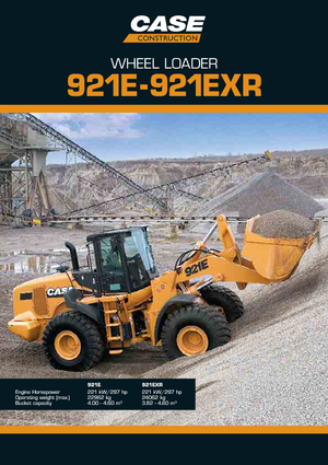 Cargadoras de ruedas Case 921 E