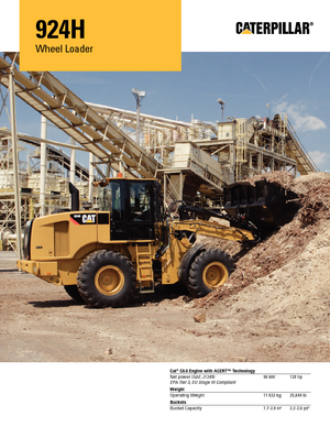 Cargadoras de ruedas Caterpillar 924H