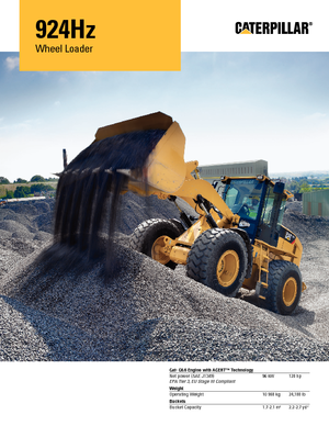 Cargadoras de ruedas Caterpillar 924Hz