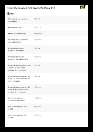 Cargadoras de ruedas Caterpillar 930