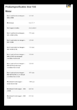 Cargadoras de ruedas Caterpillar 930