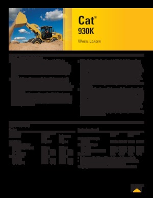 Cargadoras de ruedas Caterpillar 930K
