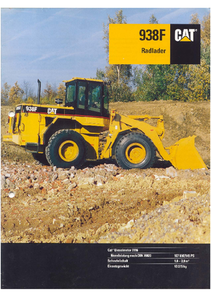 Cargadoras de ruedas Caterpillar 938 F