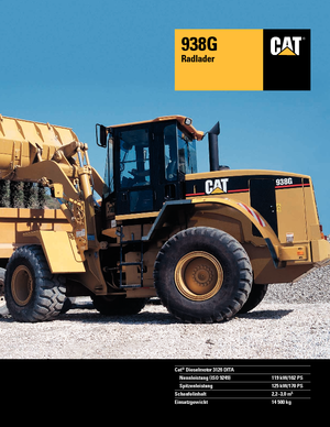Cargadoras de ruedas Caterpillar 938 G