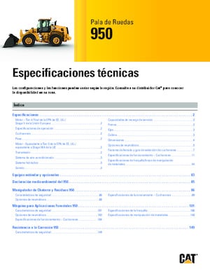 Cargadoras de ruedas Caterpillar 950