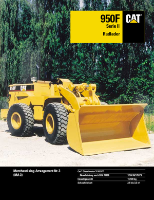 Cargadoras de ruedas Caterpillar 950 F II-StVZO