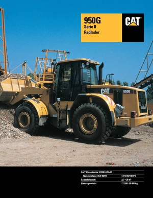 Cargadoras de ruedas Caterpillar 950 G II StVZO