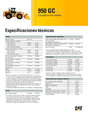 Cargadoras de ruedas Caterpillar 950GC