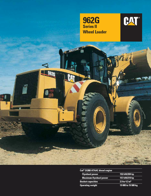 Cargadoras de ruedas Caterpillar 962 G II StVZO