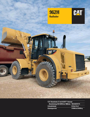 Cargadoras de ruedas Caterpillar 962H
