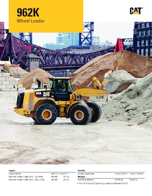 Cargadoras de ruedas Caterpillar 962K