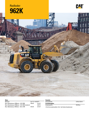 Cargadoras de ruedas Caterpillar 962K