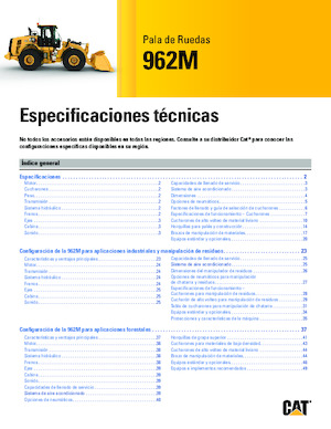Cargadoras de ruedas Caterpillar 962M