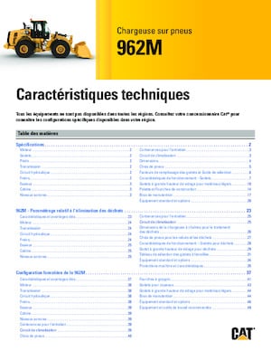 Cargadoras de ruedas Caterpillar 962M