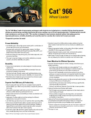 Cargadoras de ruedas Caterpillar 966