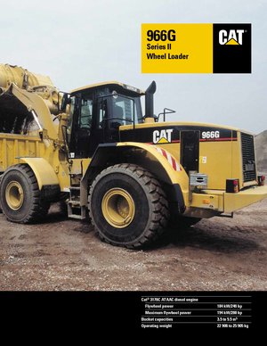 Cargadoras de ruedas Caterpillar 966 G II