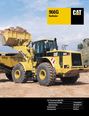Cargadoras de ruedas Caterpillar 966 G StVZO