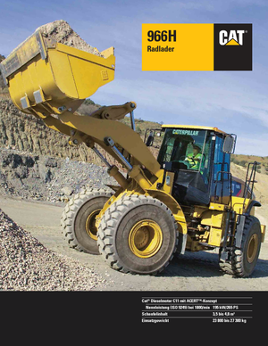 Cargadoras de ruedas Caterpillar 966H