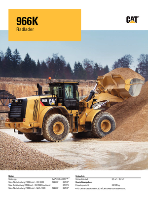 Cargadoras de ruedas Caterpillar 966K