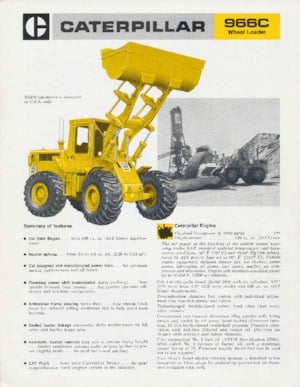 Cargadoras de ruedas Caterpillar 966C