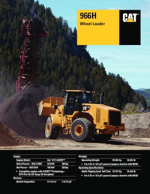 Cargadoras de ruedas Caterpillar 966H