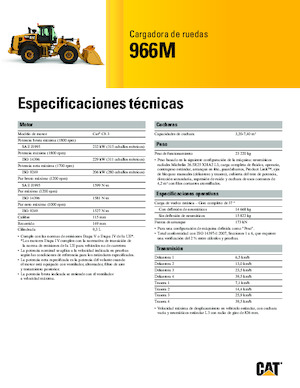 Cargadoras de ruedas Caterpillar 966M