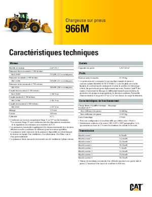 Cargadoras de ruedas Caterpillar 966M
