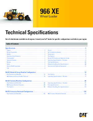Cargadoras de ruedas Caterpillar 966XE