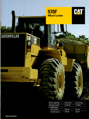 Cargadoras de ruedas Caterpillar 970 F-StVZO
