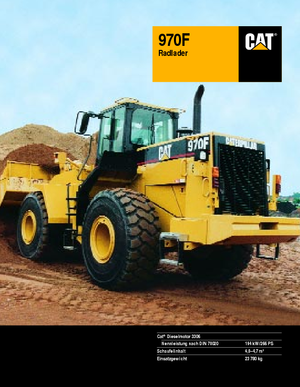 Cargadoras de ruedas Caterpillar 970 F-StVZO