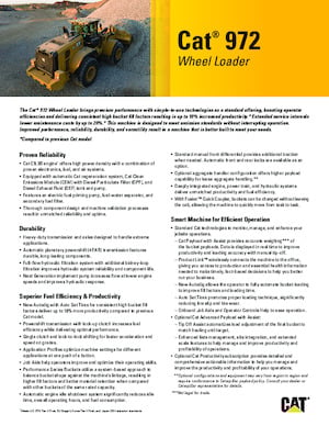 Cargadoras de ruedas Caterpillar 972