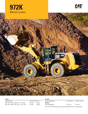 Cargadoras de ruedas Caterpillar 972K