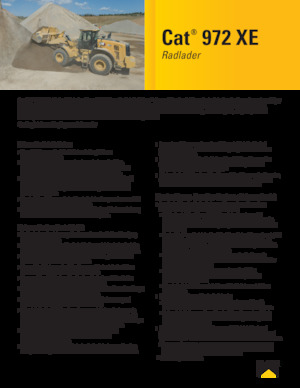 Cargadoras de ruedas Caterpillar 972XE