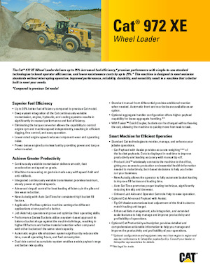 Cargadoras de ruedas Caterpillar 972XE