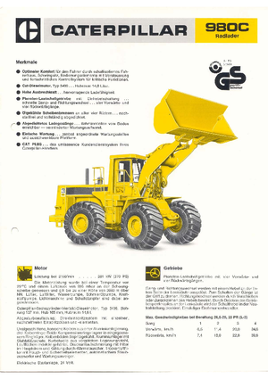 Cargadoras de ruedas Caterpillar 980 C