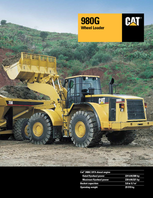 Cargadoras de ruedas Caterpillar 980 G