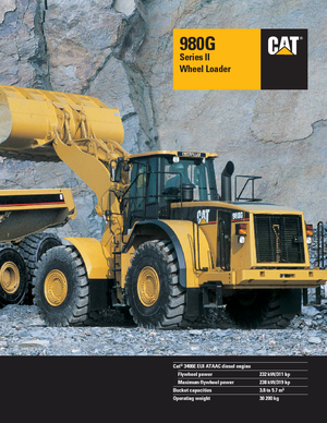 Cargadoras de ruedas Caterpillar 980 G II