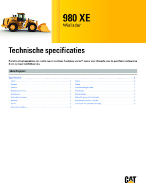 Cargadoras de ruedas Caterpillar 980 XE