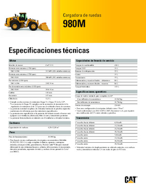 Cargadoras de ruedas Caterpillar 980M