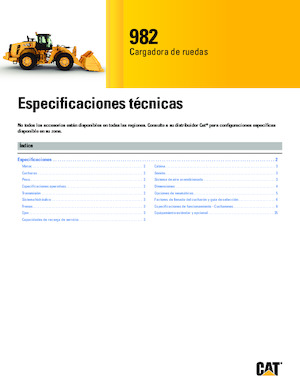 Cargadoras de ruedas Caterpillar 982