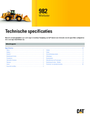 Cargadoras de ruedas Caterpillar 982
