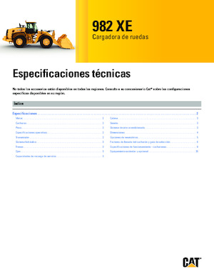 Cargadoras de ruedas Caterpillar 982 XE