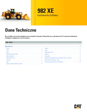 Cargadoras de ruedas Caterpillar 982 XE
