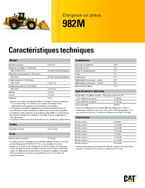 Cargadoras de ruedas Caterpillar 982M