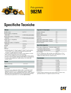 Cargadoras de ruedas Caterpillar 982M